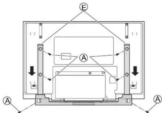 PANASONIC TYST65PV500 - Attach the stand poles. - 2