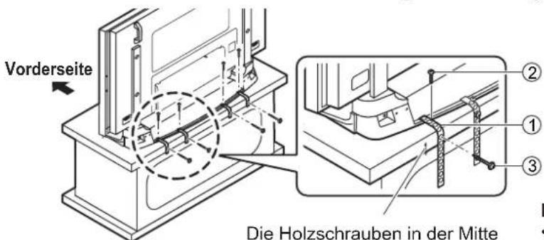 PANASONIC TYST65PV500 - Auf einem Fernsehschrank befestigen Befestigung an einer Wand - 1