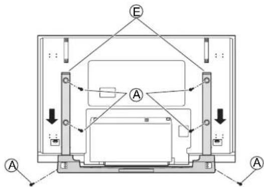 PANASONIC TYST65PV500 - Bevestig de standstaven. - 2