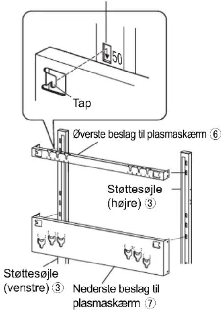 PANASONIC TYST58PF20 - Fastgør beslag til plasmaskærmen (øverst/nederst) - 1