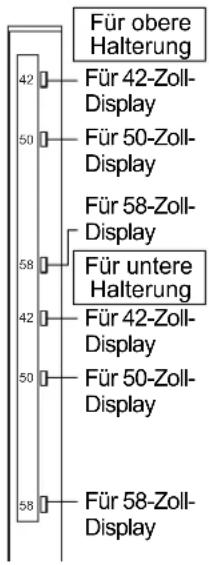 PANASONIC TYST58PF20 - Anbringen der Halterungen für das Plasmadisplay (oben/unten) - 2