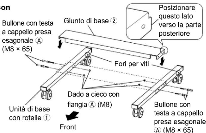 PANASONIC TYST58PF20 - Montaggio della base del supporto - 2