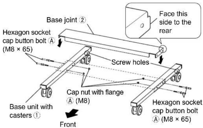 PANASONIC TYST58PF20 - Assembling the stand base - 2