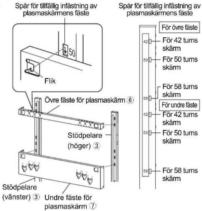 PANASONIC TYST58PF20 - Montering av fästen för plasmaskärmen (övre/undre) - 1