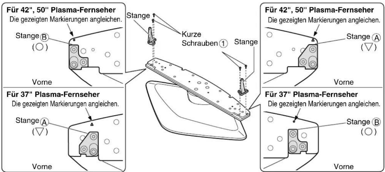 PANASONIC TYST42PX500 - Zusammenbau des Sockels - 1