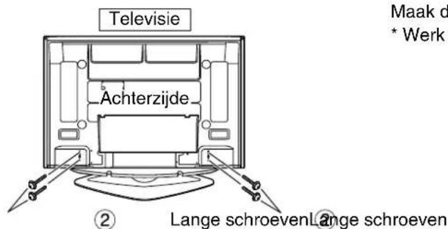 PANASONIC TYST42PX500 - Maak de schroeven vast. - 1