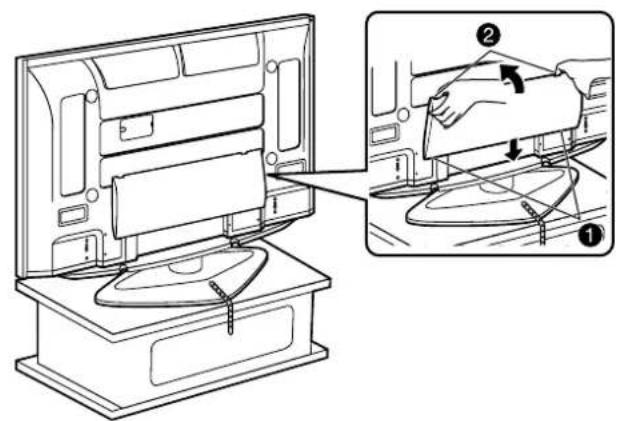 PANASONIC TYST42PX500 - Pose du cache du cable. - 1