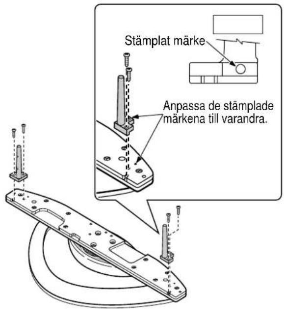 PANASONIC TYST10M - Fäst stängerna. - 2