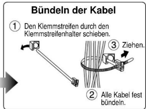 PANASONIC TYST10M - Hinweise zum Bündeln der Kabel - 2