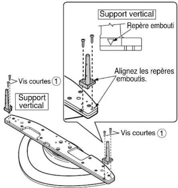 PANASONIC TYST10M - Fixez les supports verticaux. - 1