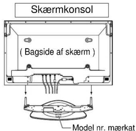 PANASONIC TYST10M - Før masterne ind i hullerne i skærmkonsollen. - 1