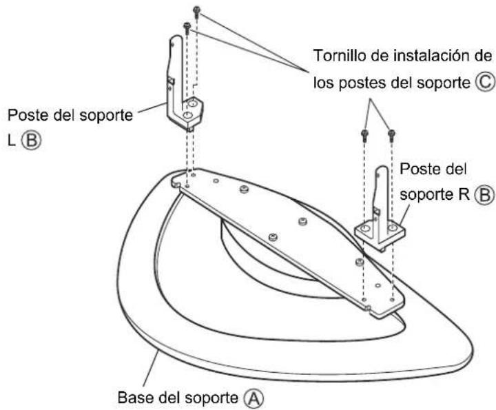 PANASONIC TYST20K - Montaje del pedestal - 1
