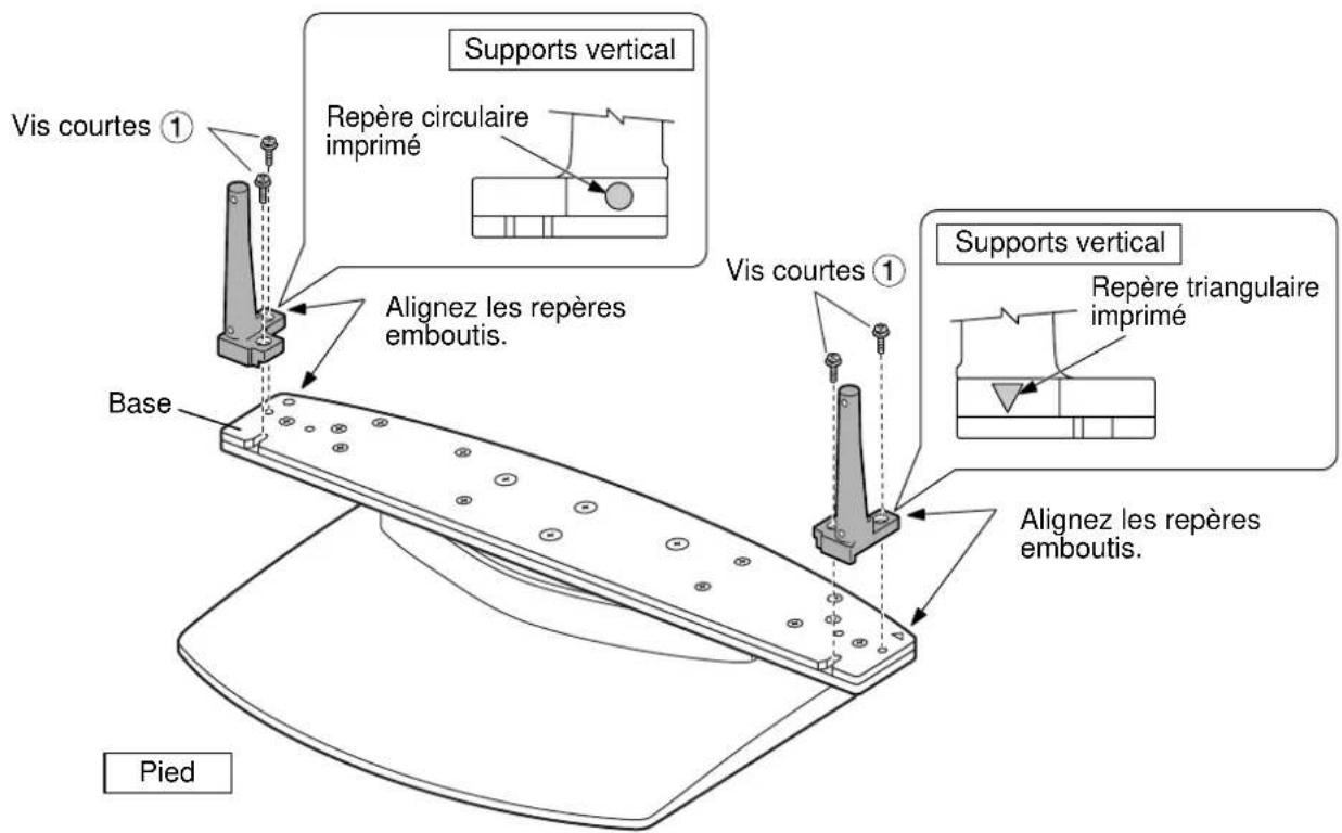 PANASONIC TYST50PX20 - Fixez les supports verticaux - 1