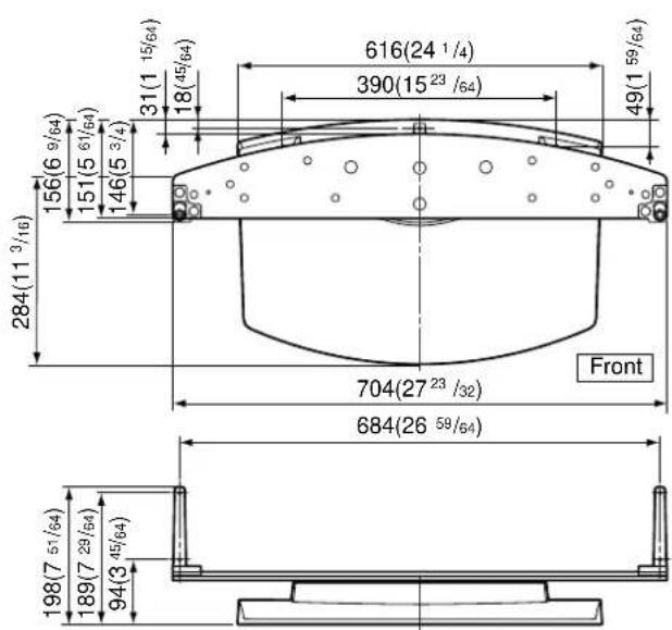 PANASONIC TYST50PX20 - Dimension diagram - 1