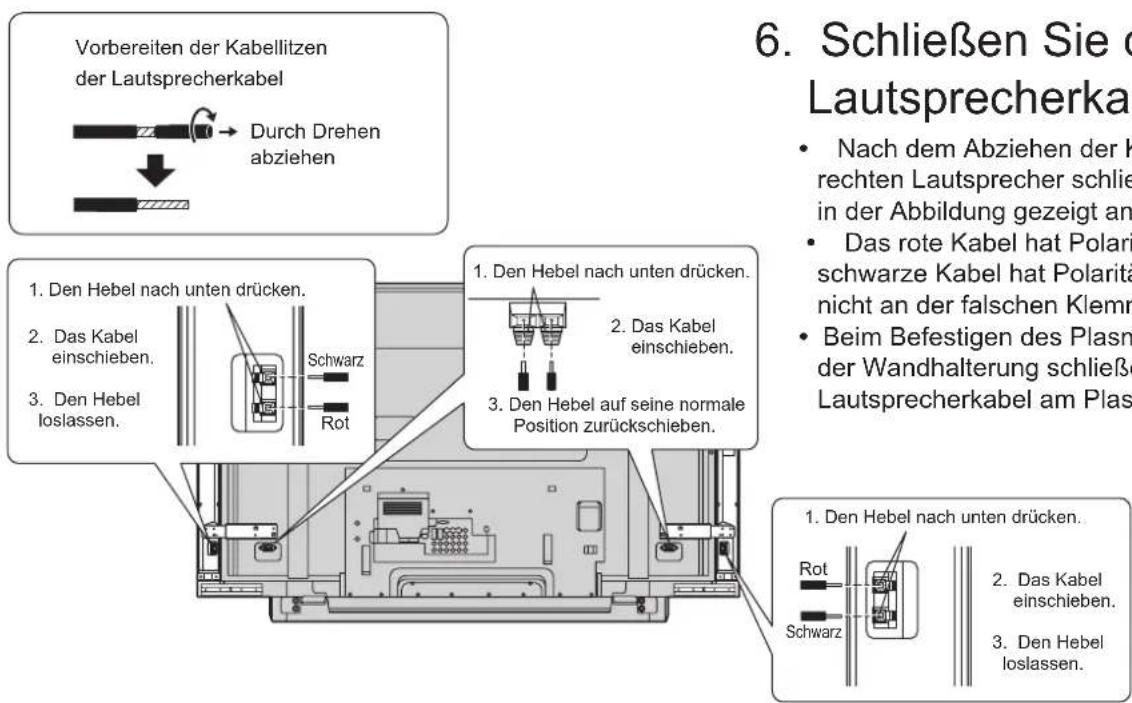 PANASONIC TYSP65PV600 - Bringen Sie die Halterungen C an - 1