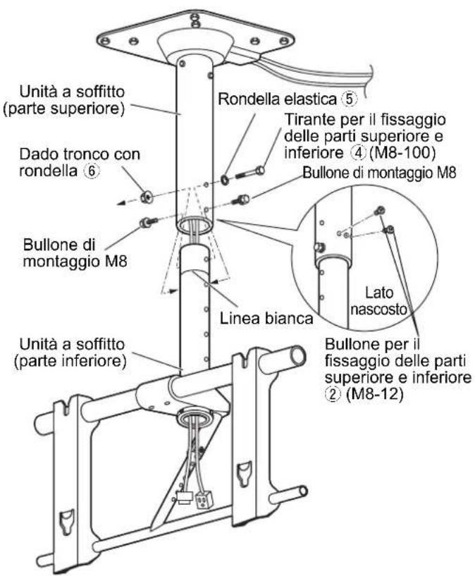 PANASONIC TYCE42PS20 - Installare l'unità a soffitto ( parte inferiore) - 2