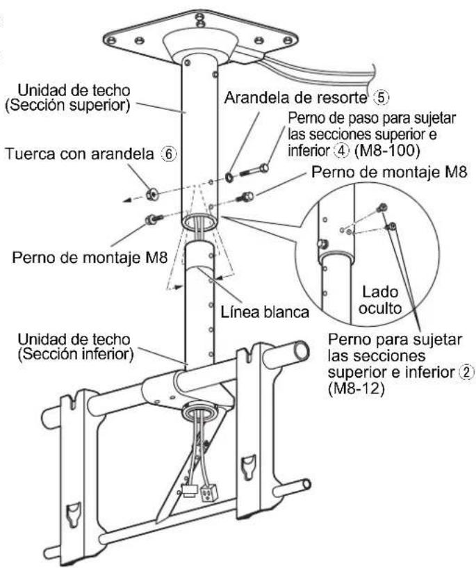 PANASONIC TYCE42PS20 - Instale launidad de techo (sección inferior) - 2