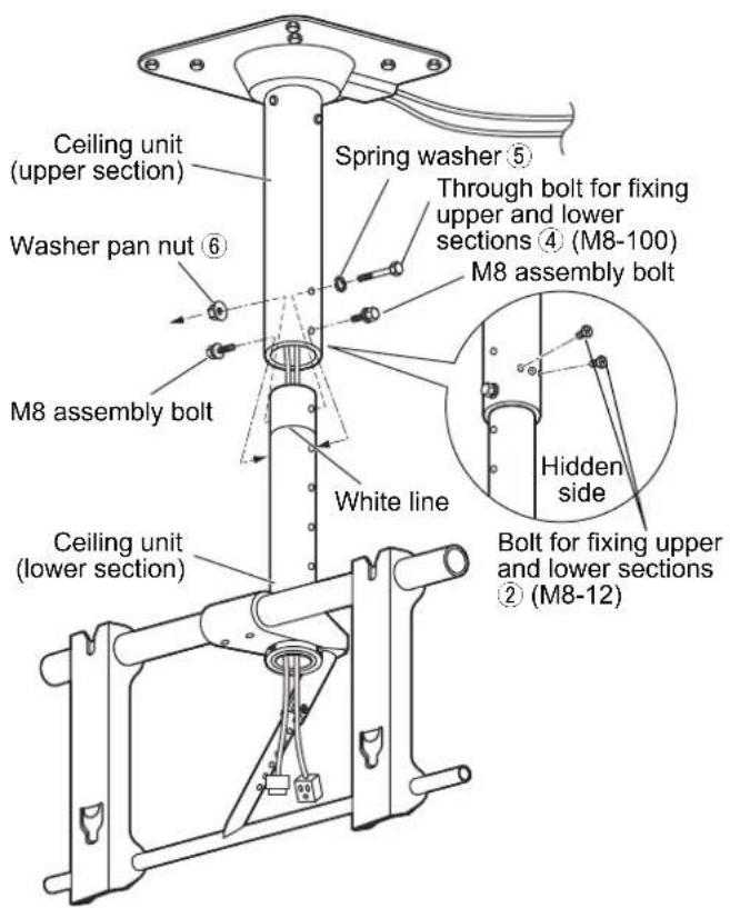 PANASONIC TYCE42PS20 - Attach the ceiling unit (lower section) - 2