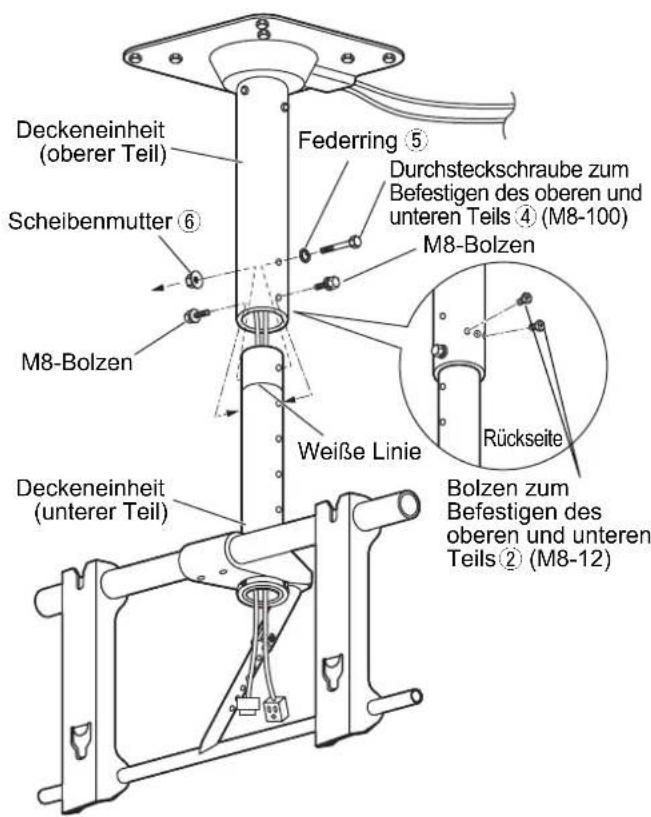 PANASONIC TYCE42PS20 - Anbringen der Deckeneinheit (unterer Teil) - 2