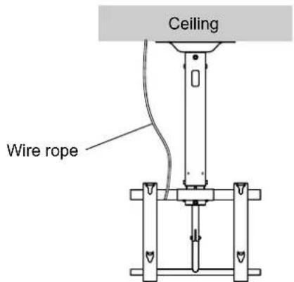 PANASONIC TYCE42PS20 - Measures to prevent falling - 1