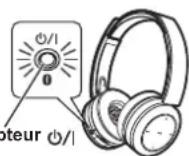 PANASONIC RPBTD10E - Appuyez et maintenez le bouton d'interrupteur d'enfoncé pendant environ deux secondes - 1