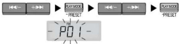 PANASONIC RCCD350 - Preselezione manuale - 1