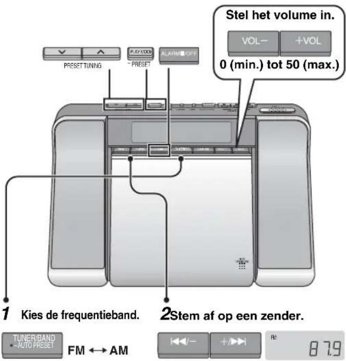 PANASONIC RCCD350 - Handmatig afstemmen - 1