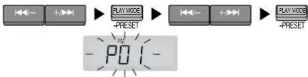 PANASONIC RCCD350 - Manuel forindstilling - 1