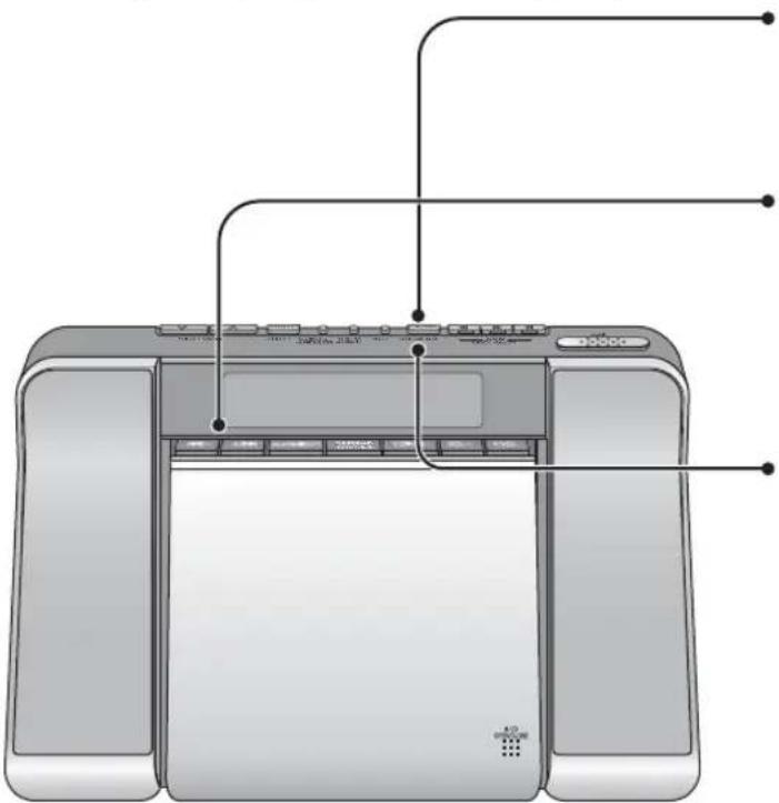 PANASONIC RCCD350 - Acertar o relógio - 1