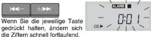 PANASONIC RCCD350 - Gebrauch der Weckfunktion - 3