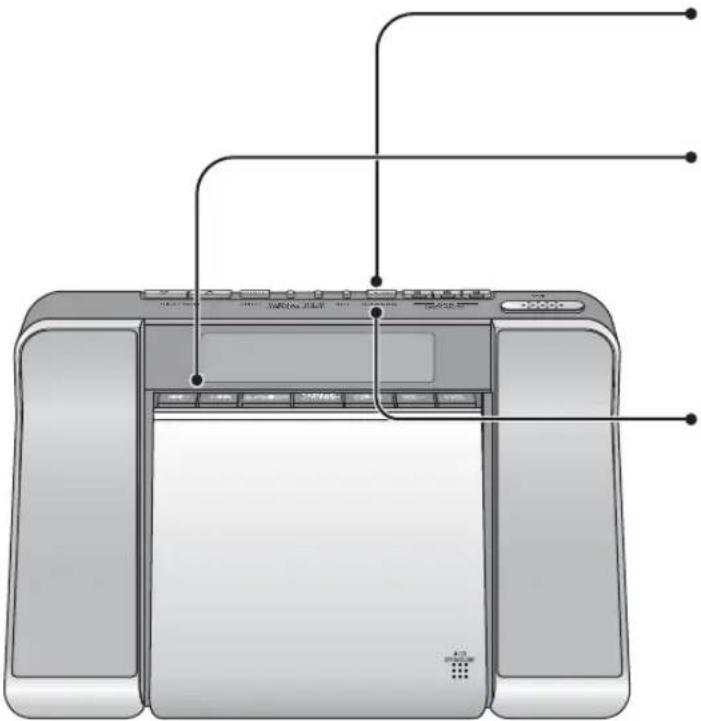 PANASONIC RCCD350 - Einstellen der Uhr - 1
