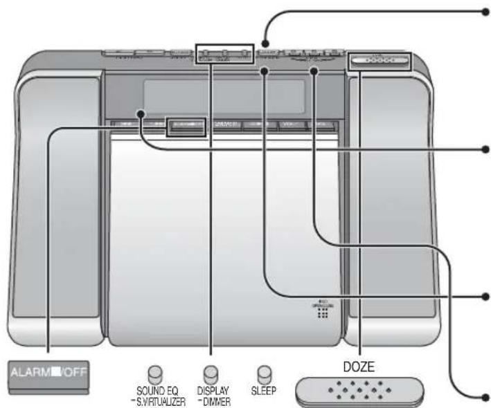 PANASONIC RCCD350 - Gebrauch der Weckfunktion - 1