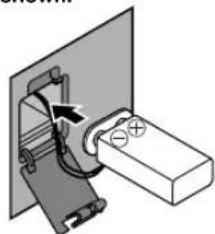PANASONIC RCCD350 - Insert a battery (not included) for memory backup (bottom of unit) - 3