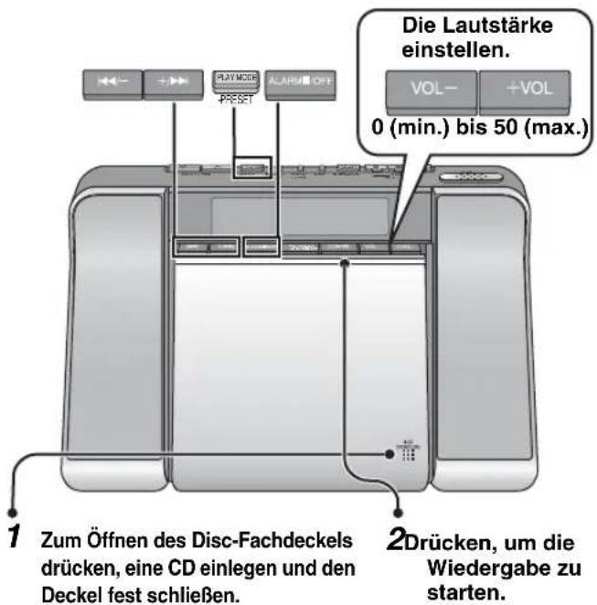 PANASONIC RCCD350 - Wiedergabe von CDs - 1