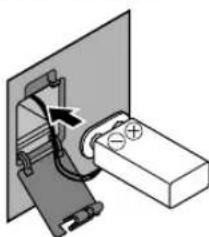PANASONIC RCCD350 - Inserire una batteria (non fornita) per il backup della memoria ( parte inferiore dell'unità) - 3