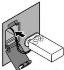 PANASONIC RCCD350 - Legen Sie eine Speicher-Stützbatterie (separat erhältlich) in das Batteriefach (an der Unterseite des Gerätes) ein. - 3