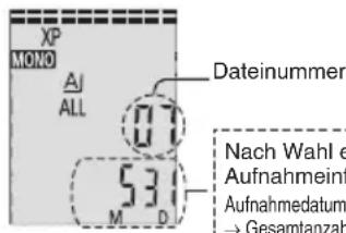 PANASONIC RRXS600 - Wahl einer Datei - 1