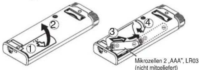 PANASONIC RRXS600 - Einlagen der Batterlen - 1