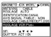PANASONIC PVV4662 - Réglage manuel des canaux VCR plus+ - 3
