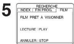PANASONIC PVV4662 - Appuyer à deux reprises sur search/m/a SKIP pour sélectionner FILM, puis appuyer sur ▲ pour sélectionner debut de FILM ou visionnement publicite. - 2