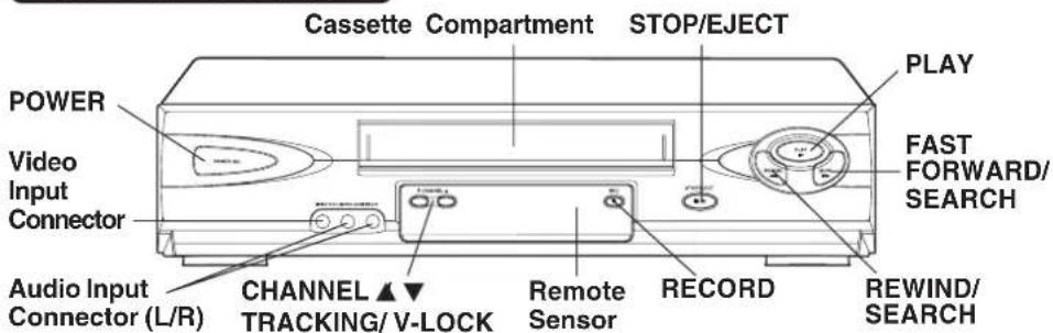 PANASONIC PVV4662 - Front View of the VCR - 1