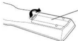 PANASONIC PVV4662 - Insertion des piles - 1