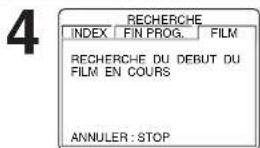 PANASONIC PVV4662 - Appuyer à deux reprises sur search/m/a SKIP pour sélectionner FILM, puis appuyer sur ▲ pour sélectionner debut de FILM ou visionnement publicite. - 1