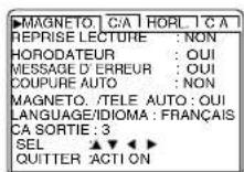 PANASONIC PVV4662 - Réglage de l'horodateur - 1