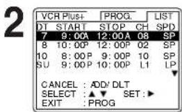 PANASONIC PVV4662 - To cancel a Timer Recording in progress... - 1