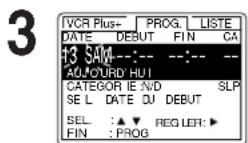 PANASONIC PVV4662 - Appuyer sur prog/vcr+* pour appeler l'écran de programmation. - 1