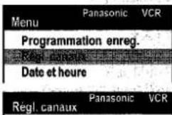 PANASONIC NVVHD1EE - Réglage d'un nouveau canal ajouter, effacer ou changer la position d'un canal - 1