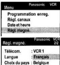 PANASONIC NVVHD1EE - Réglage de la télécommande Pour utiliser un deuxième magnétoscope - 1