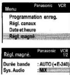 PANASONIC NVVHD1EE - Fonctions du VCR - 1