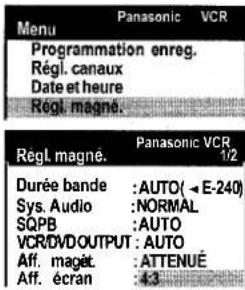 PANASONIC NVVHD1EE - Réglage de la langue - 1